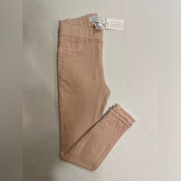 Mud Pie Harlyn Fringe Blush Jeans Size XS NWT - Picture 6 of 6